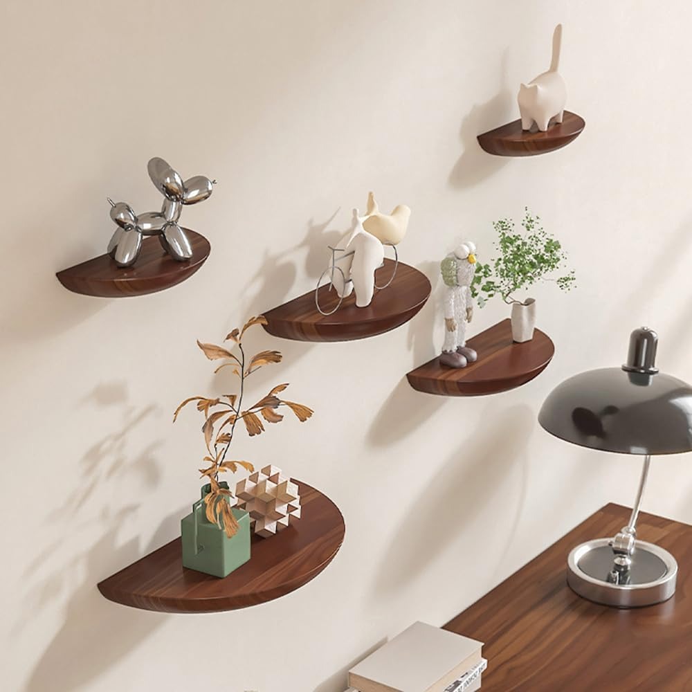 Half-Round Floating Shelf