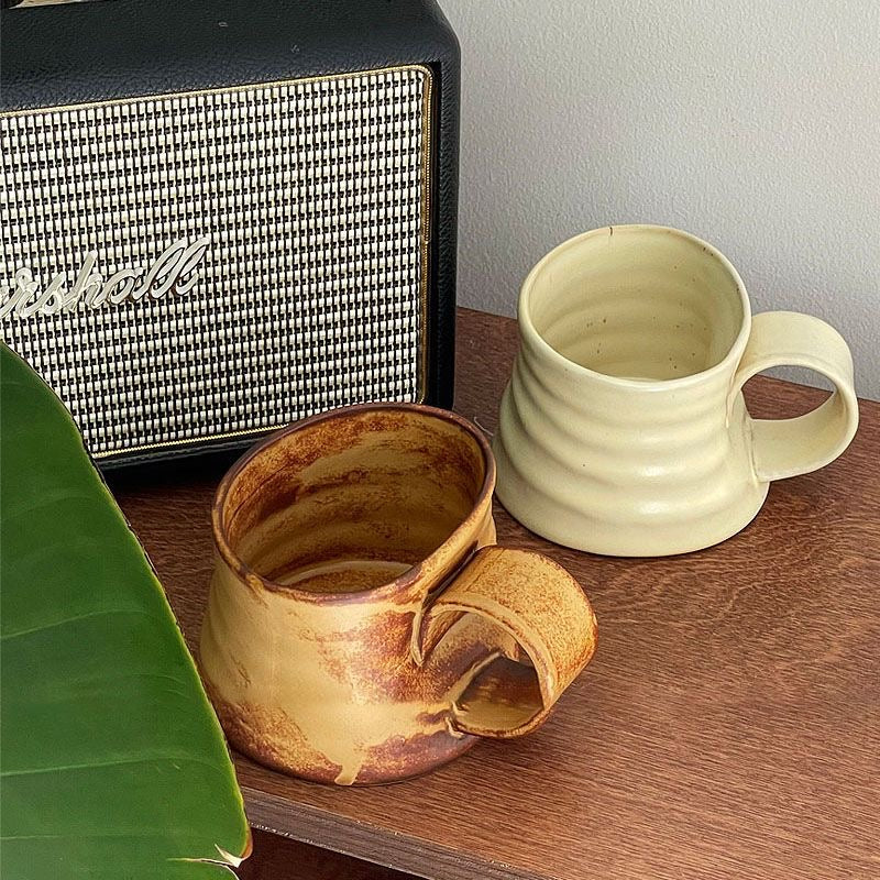 Handmade Mug With Sculpted Handle