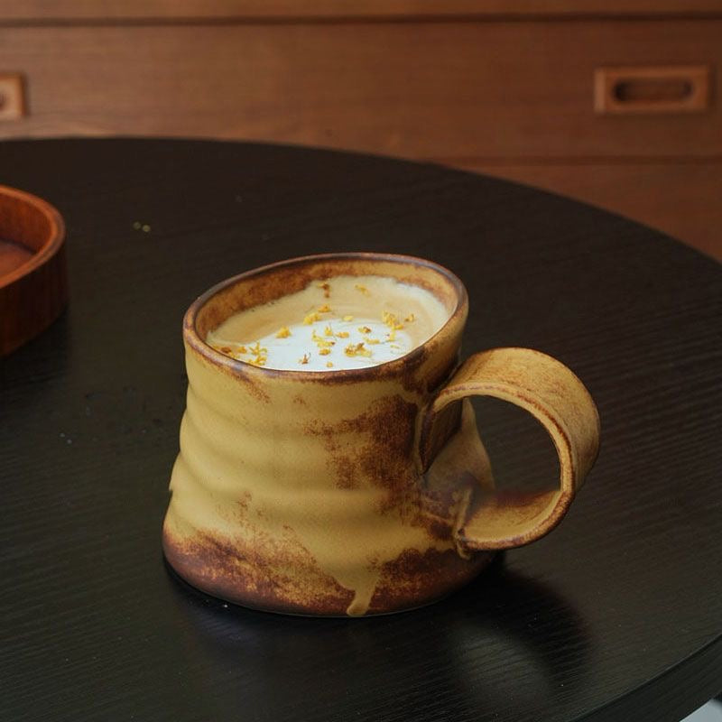 Handmade Mug With Sculpted Handle