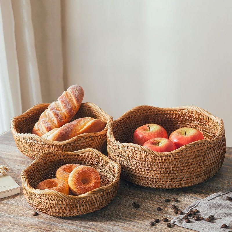 Handwoven Rattan Baskets