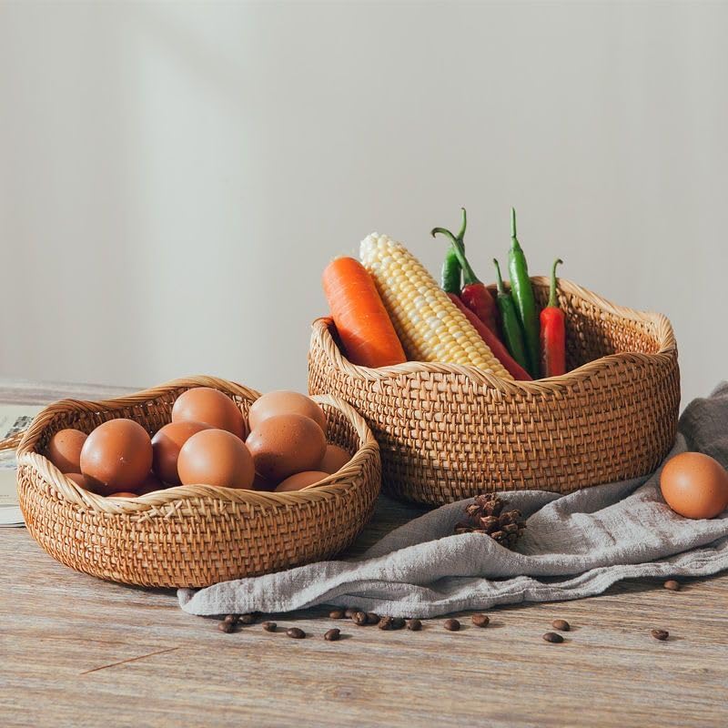 Handwoven Rattan Baskets