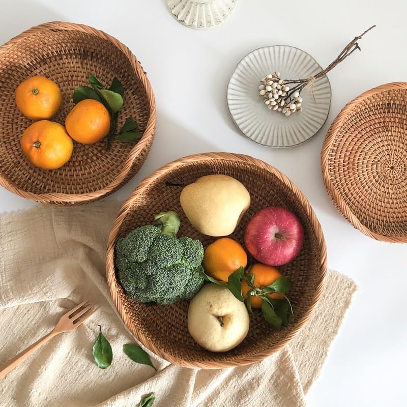 Handwoven Rattan Baskets