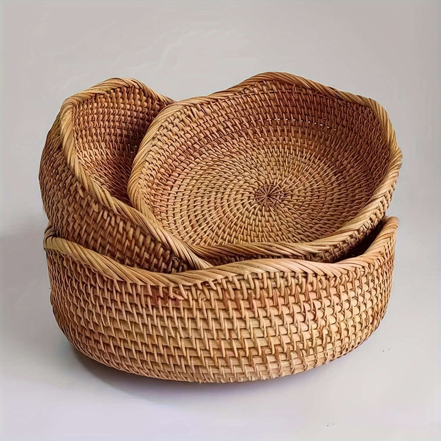 Handwoven Rattan Baskets