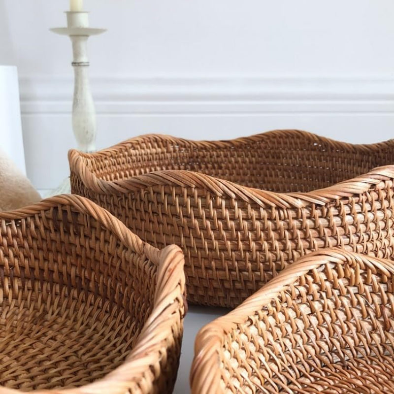 Handwoven Rattan Baskets