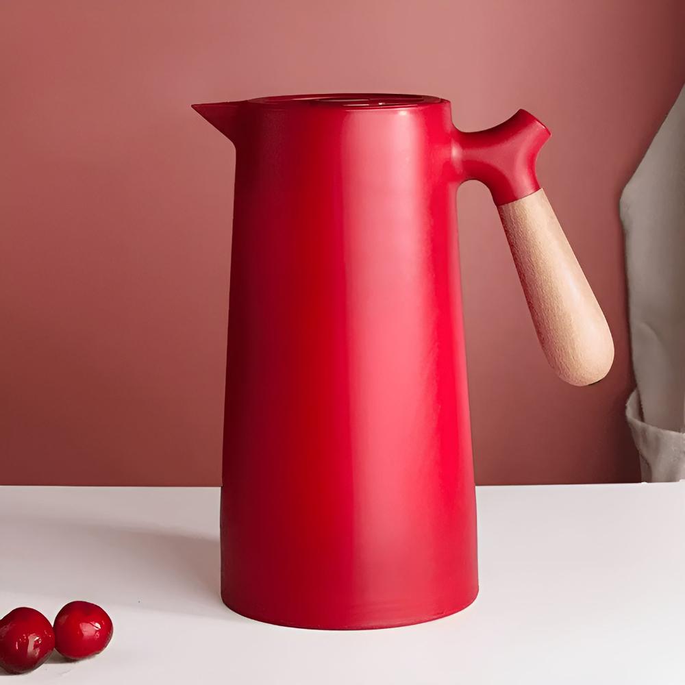 Insulated Carafe With Wooden Handle