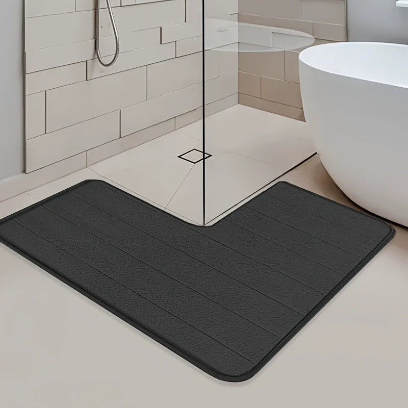 L Shaped Bath Mat Non Slip