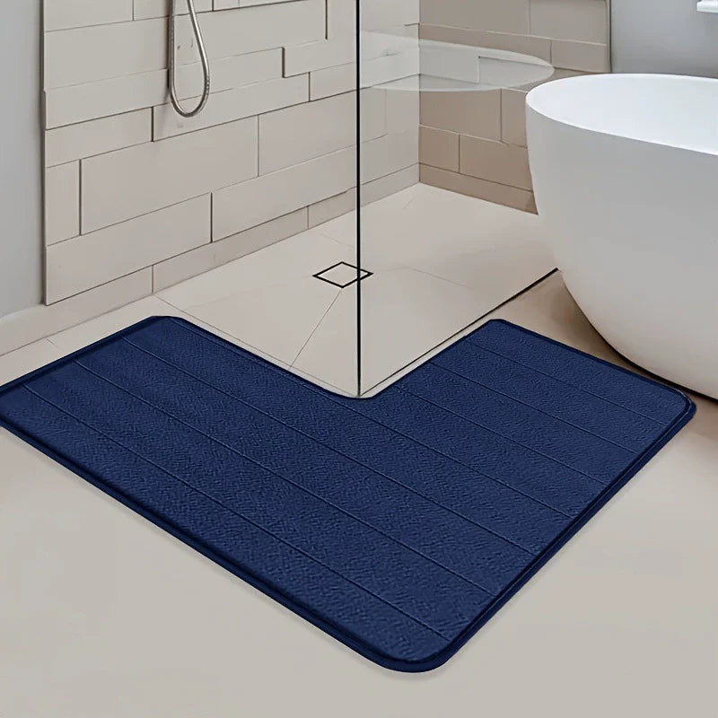L Shaped Bath Mat Non Slip