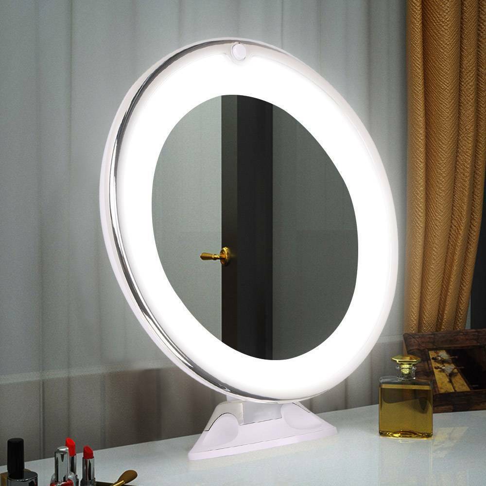 LED Lighted Makeup Mirror With 10x Magnification