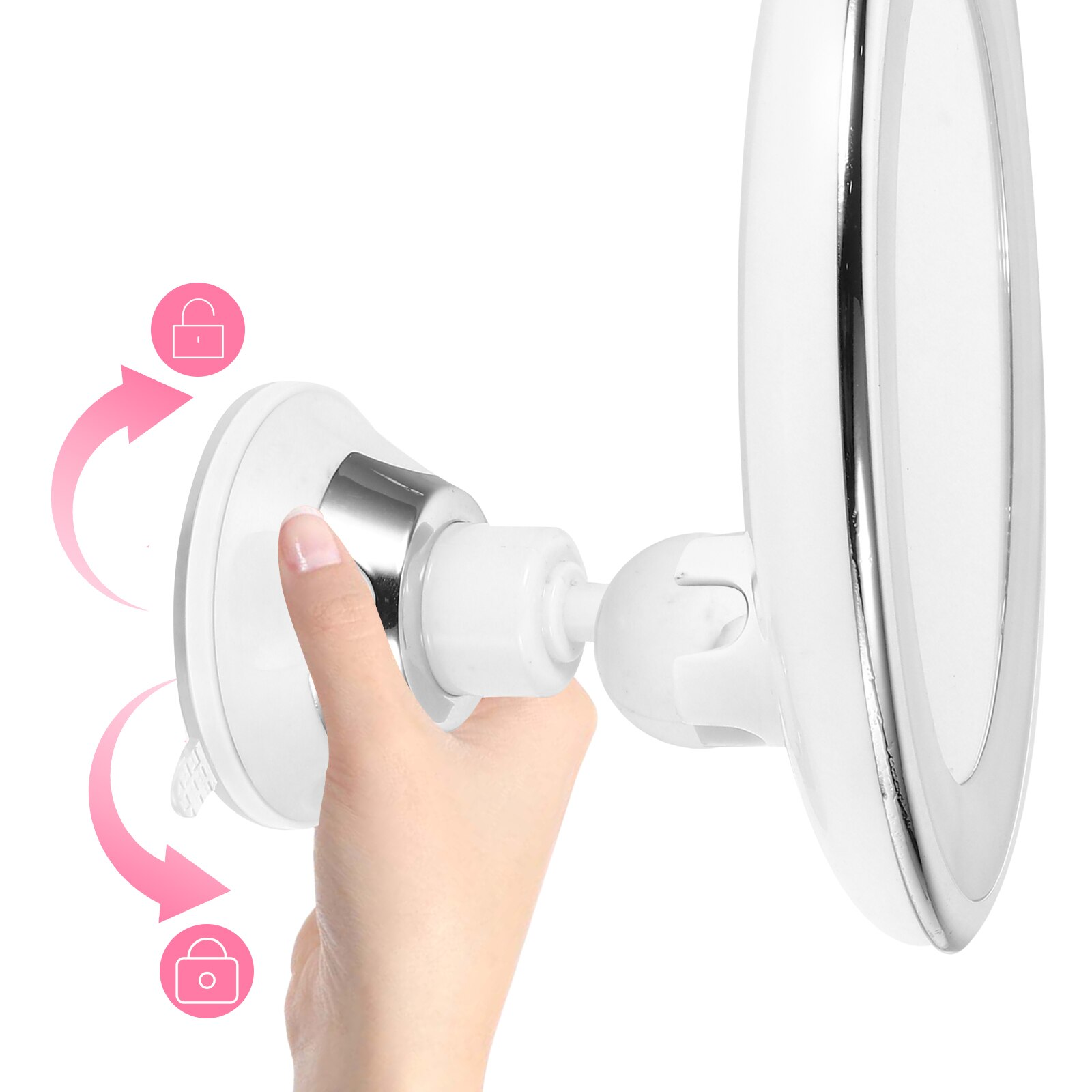 LED Lighted Makeup Mirror With 10x Magnification