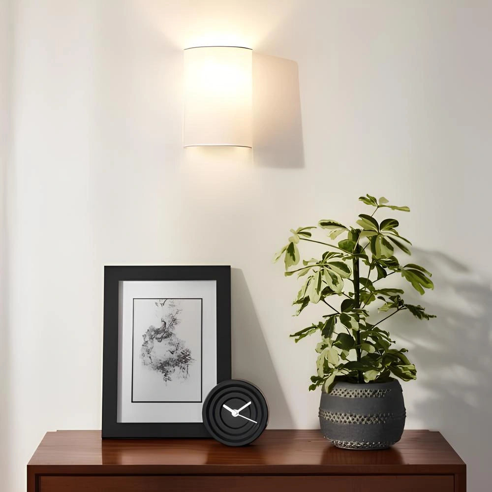 Linen Dimmable Wall Light