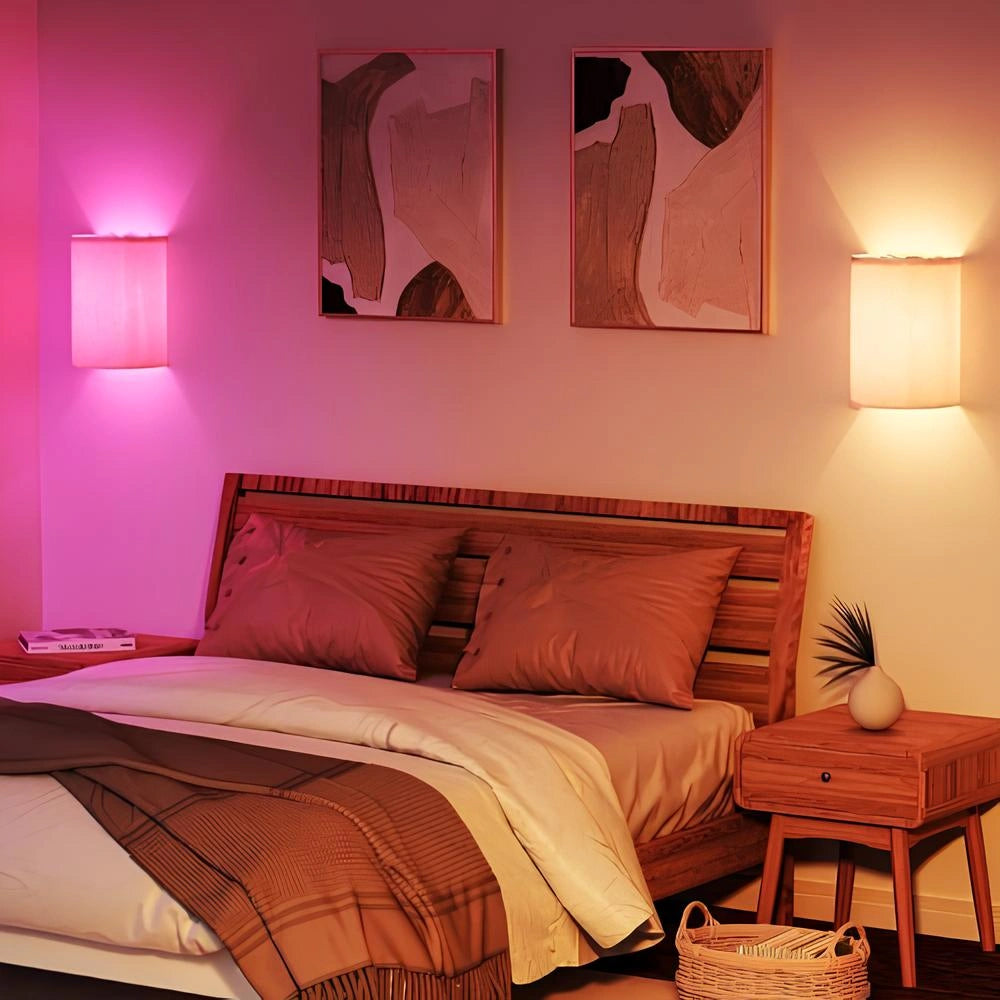 Linen Dimmable Wall Light