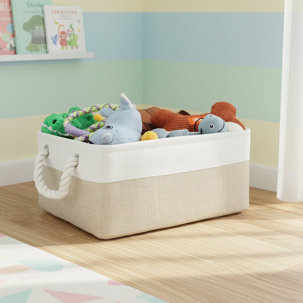 Linen Lightweight Storage Basket
