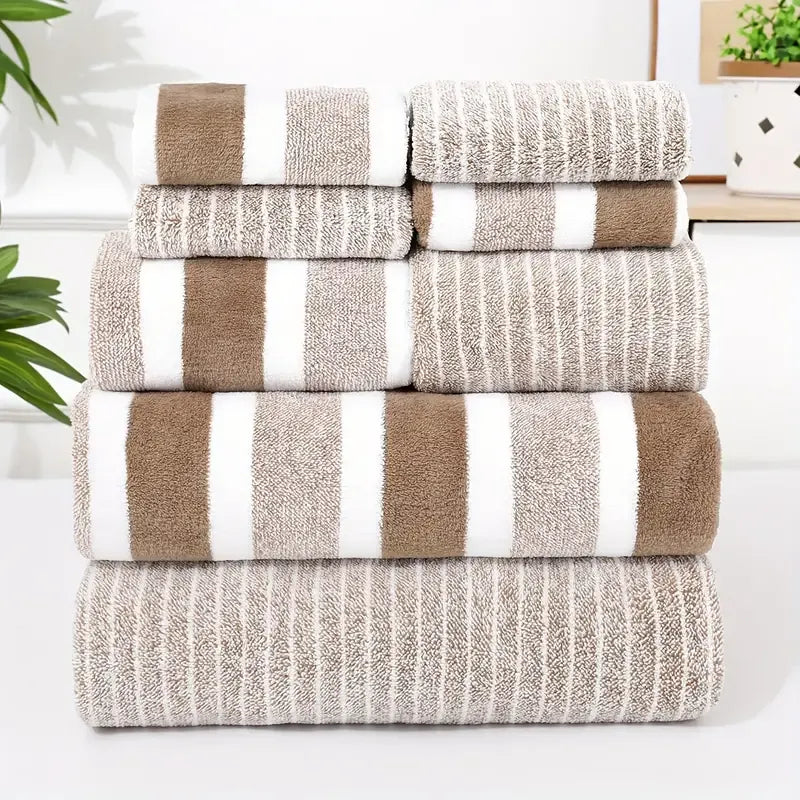 Luxury Plush Bath Towel Set