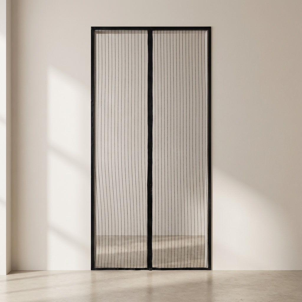 Magnetic Mesh Screen Door Hands Free
