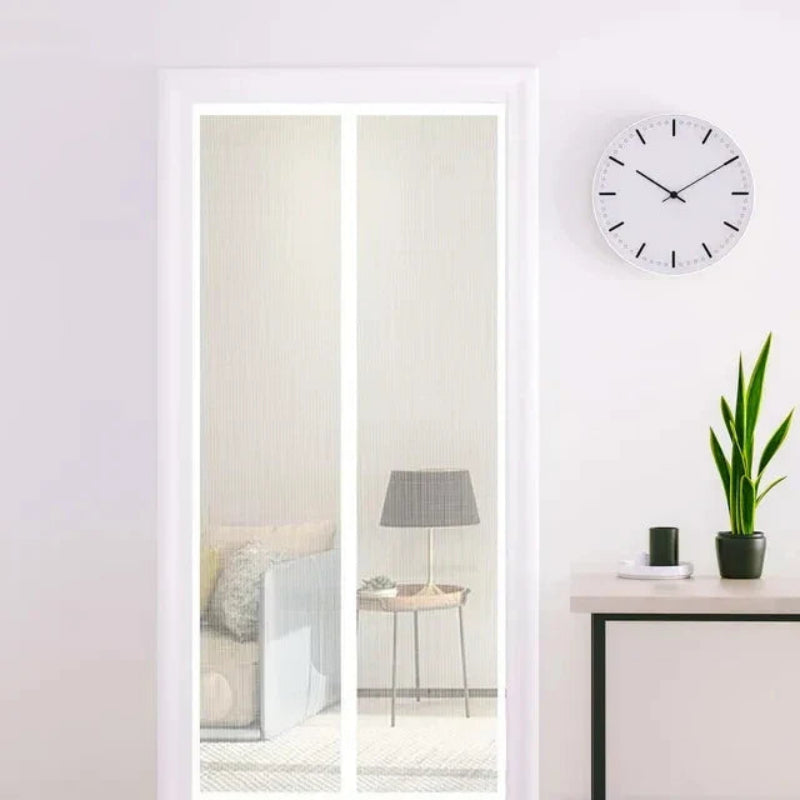 Magnetic Mesh Screen Door Hands Free