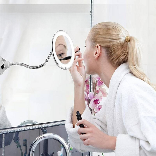 Magnifying LED Makeup Mirror