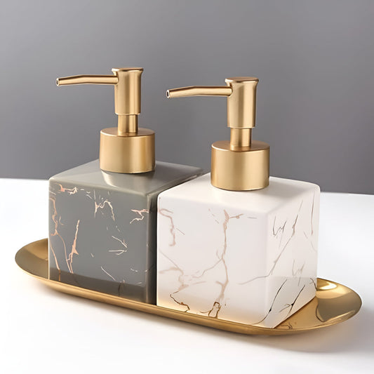 Marble Finish Soap Dispenser
