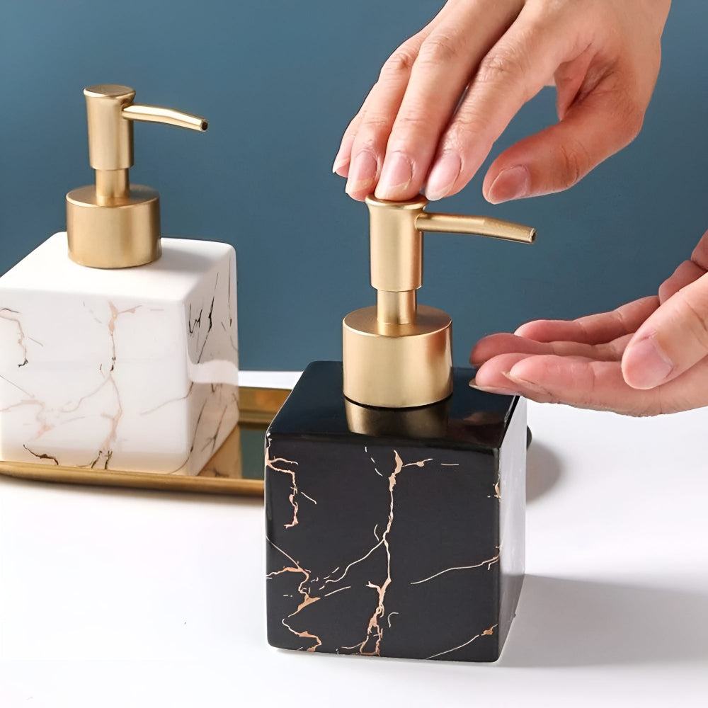 Marble Finish Soap Dispenser