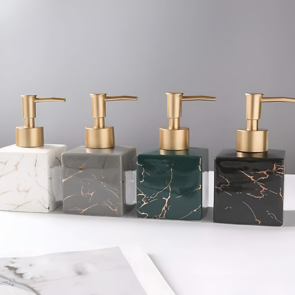 Marble Finish Soap Dispenser