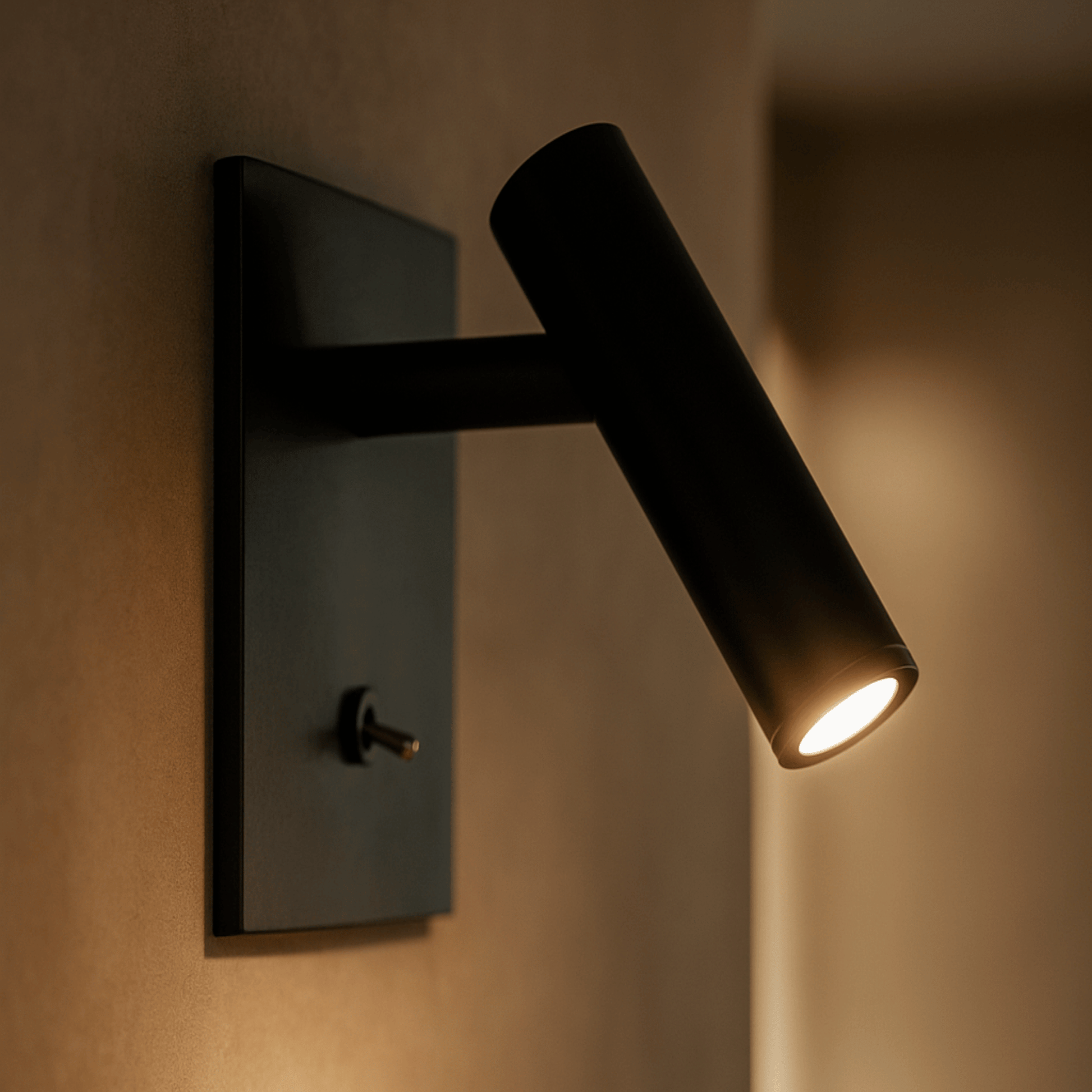 Minimalist Adjustable Wall Lamp With Knob Switch