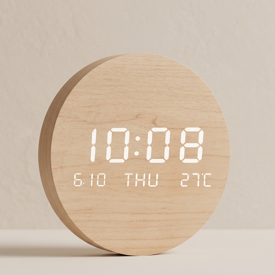 Minimalist Digital Wall Clock