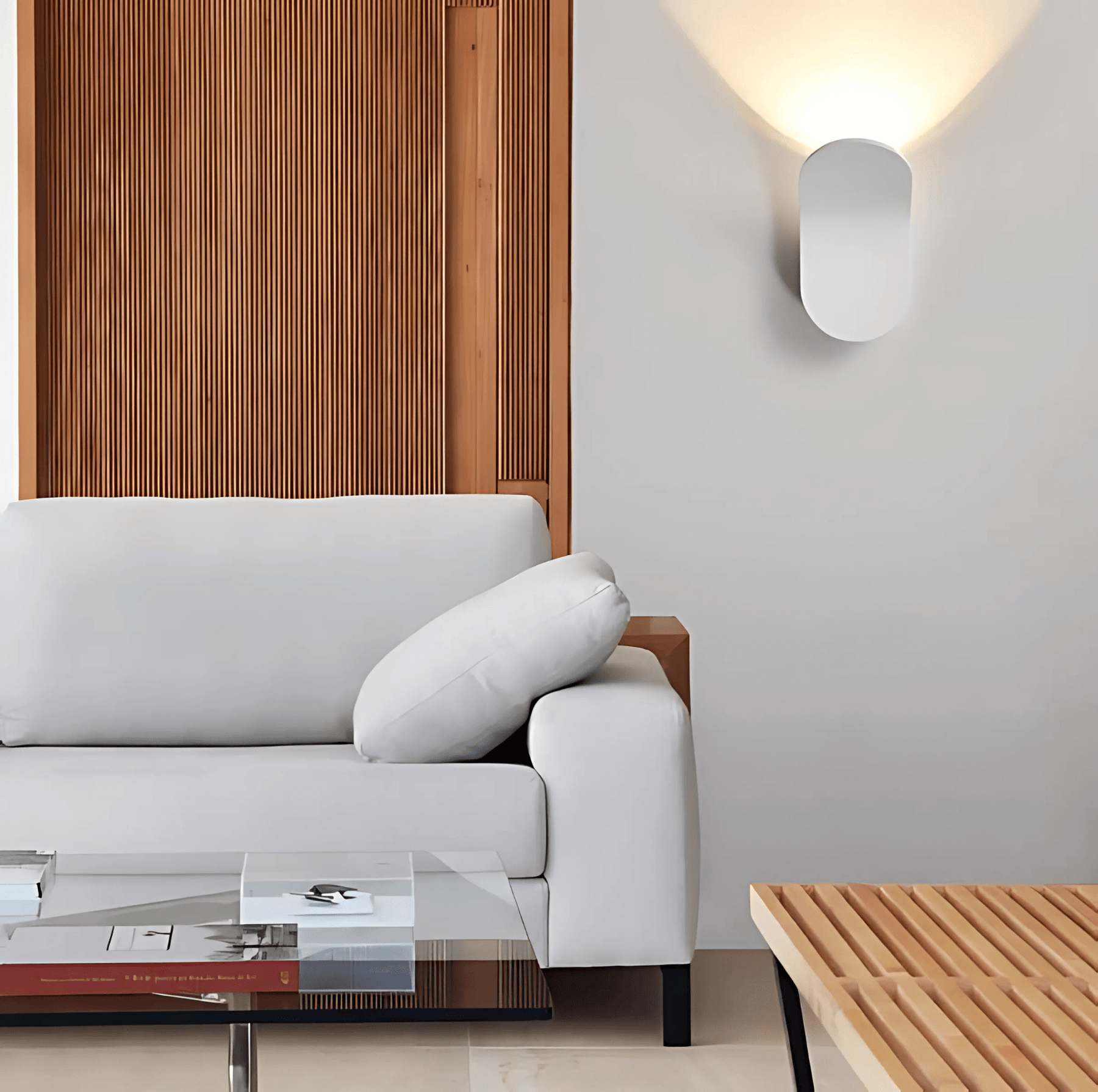 Minimalist Wall Lamp With Brushed Finish