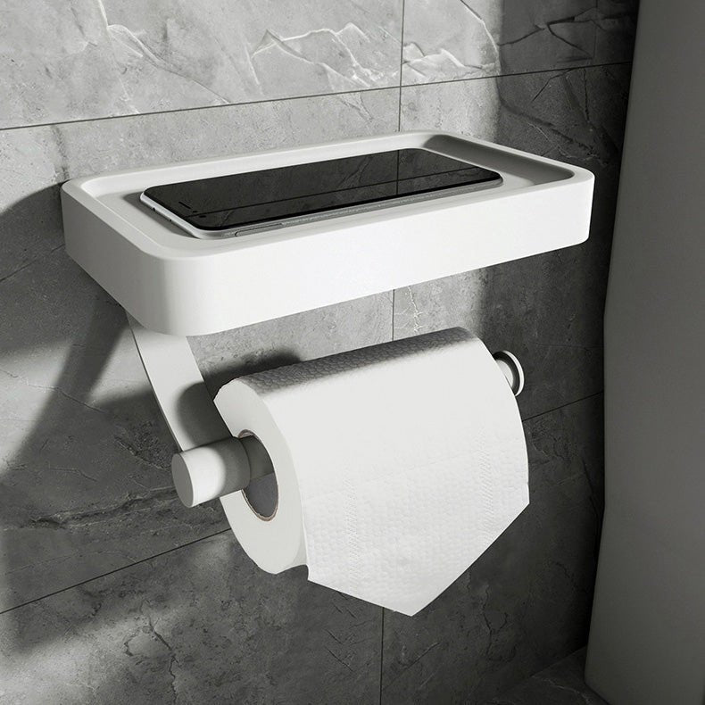 Minimalist Wall-Mounted Toilet Paper Holder With Storage