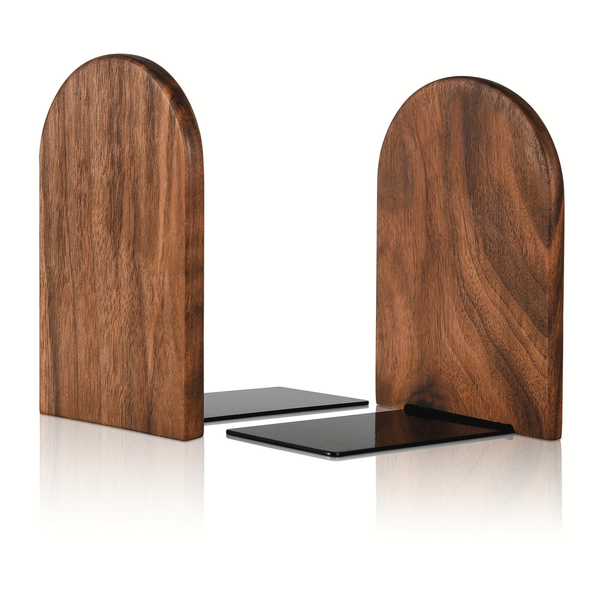 Minimalist Walnut Wood Bookends