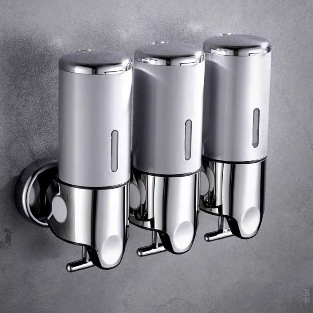 Modern 3 Chamber Wall Mounted Soap Dispenser