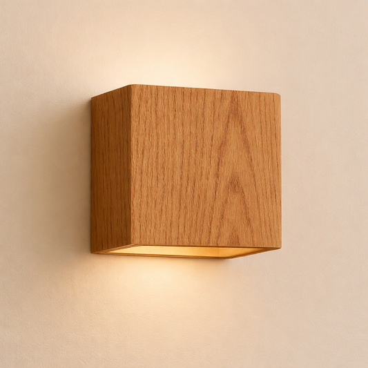 Modern Cube Sconce With Integrated Led