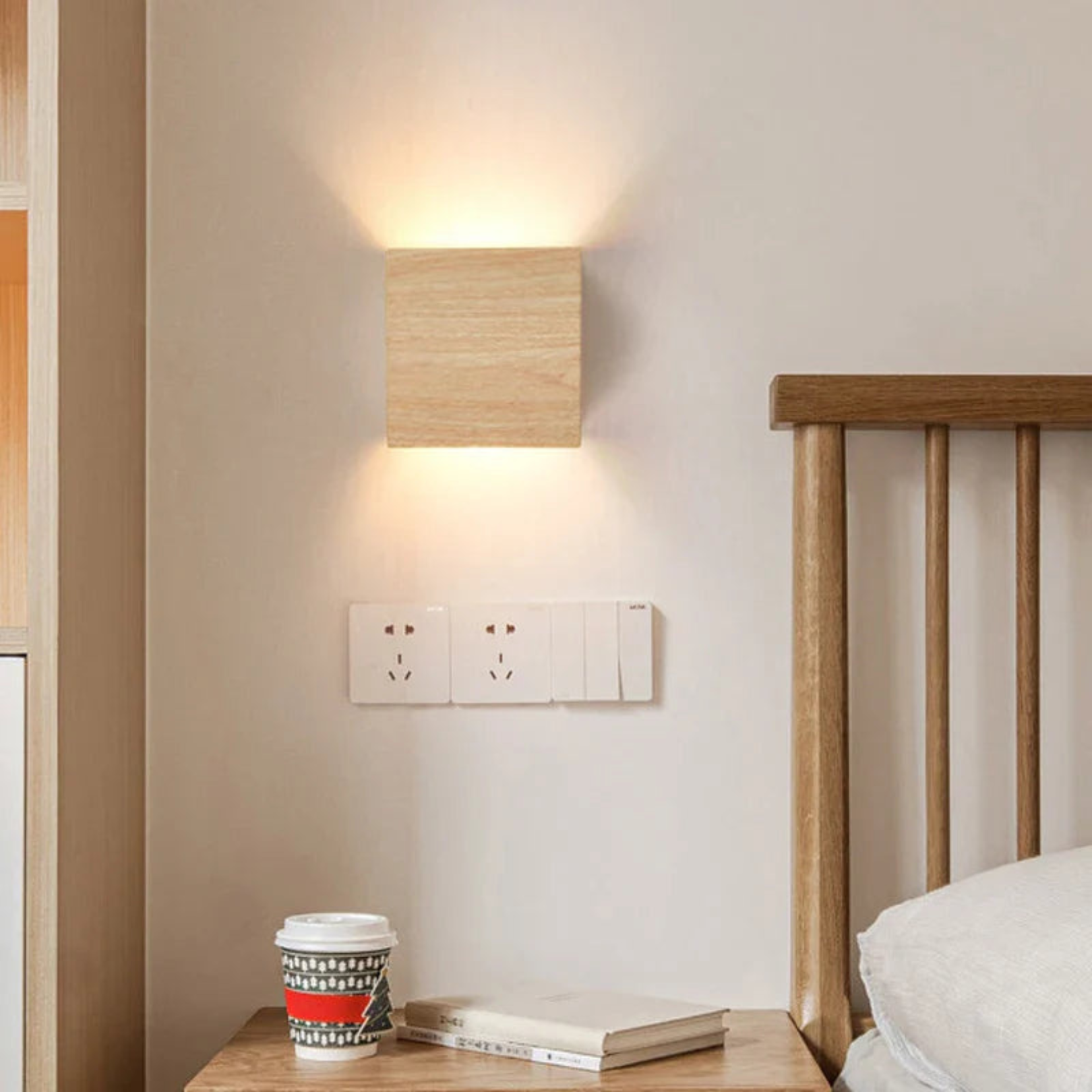 Modern Cube Sconce With Integrated Led
