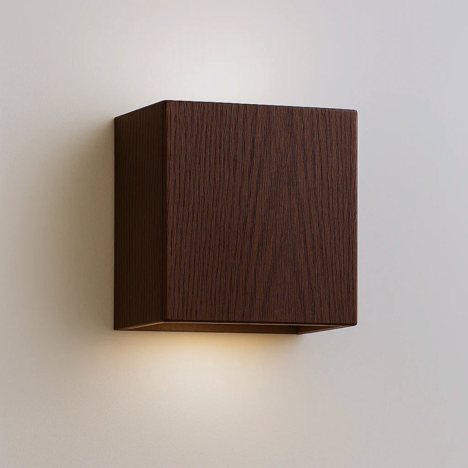 Modern Cube Sconce With Integrated Led