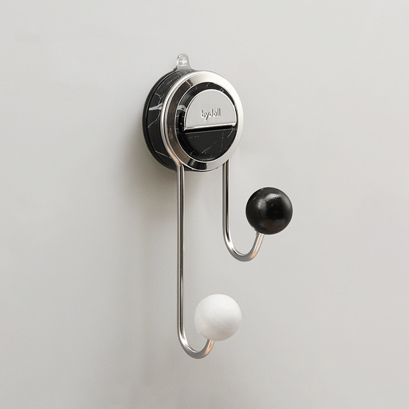 Modern Suction Mount Holder With Wood-Grain