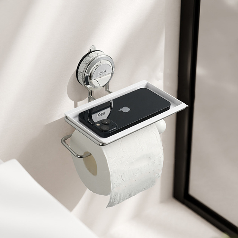 Modern Suction Mount Holder With Wood-Grain