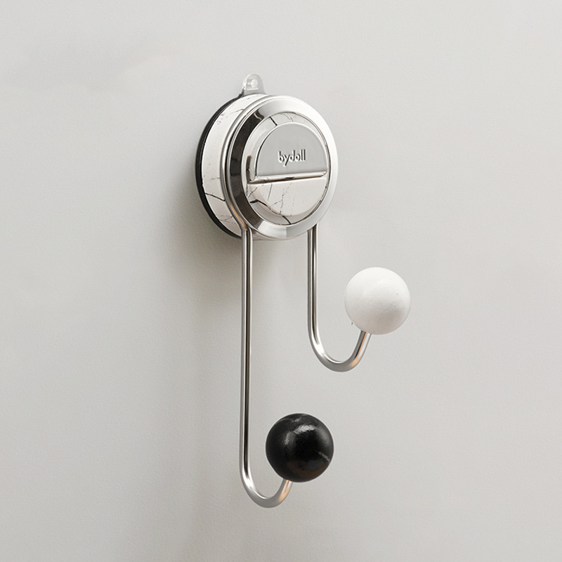 Modern Suction Mount Holder With Wood-Grain