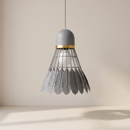 Modern Wood Pendant Light With Painted Finish