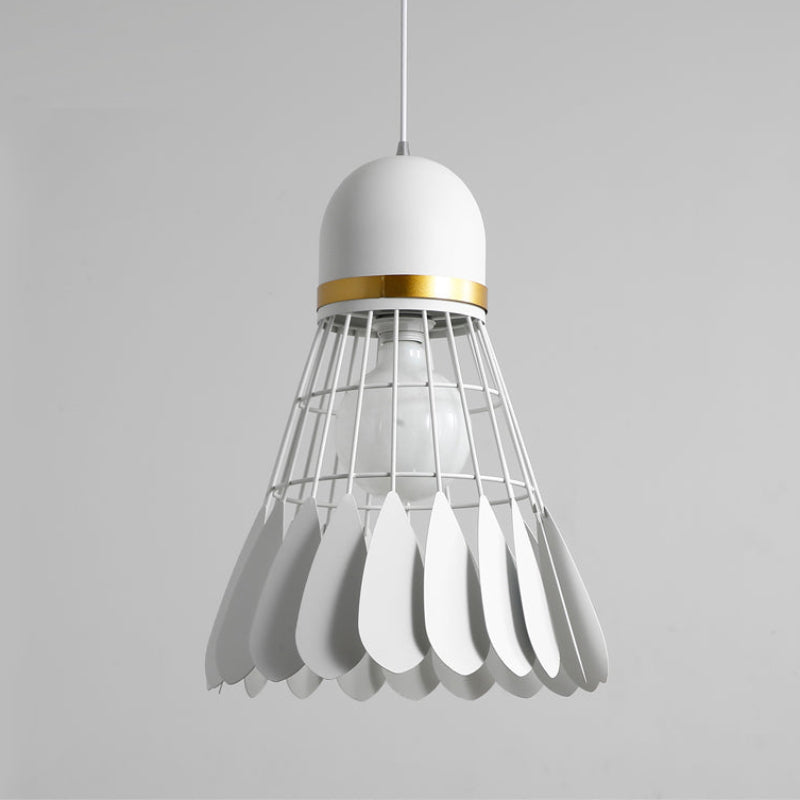 Modern Wood Pendant Light With Painted Finish
