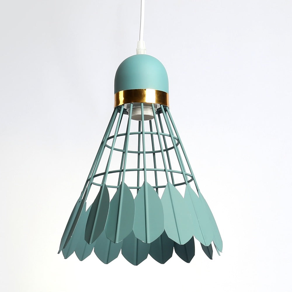 Modern Wood Pendant Light With Painted Finish