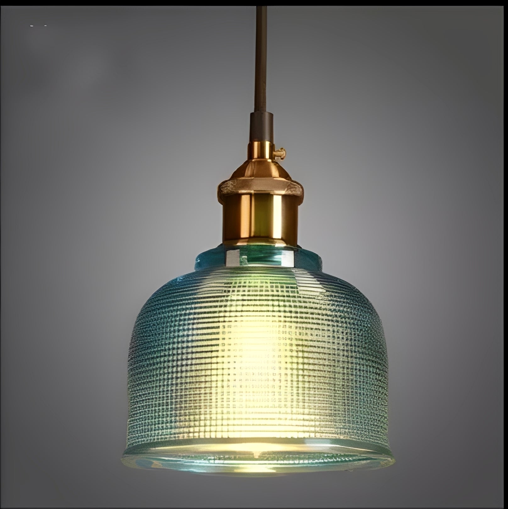 Mouth-Blown Glass Flower Pendant Light