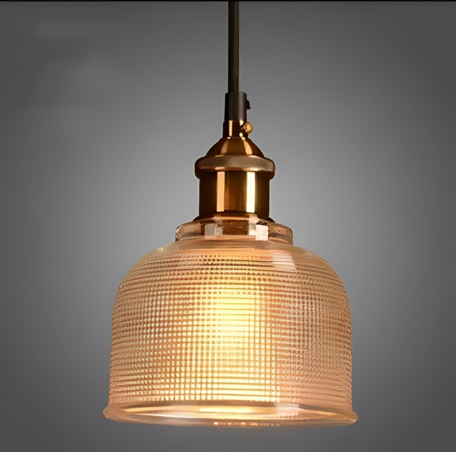 Mouth-Blown Glass Flower Pendant Light