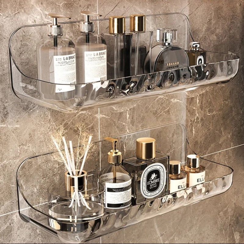 No-Drill Bathroom Shelf