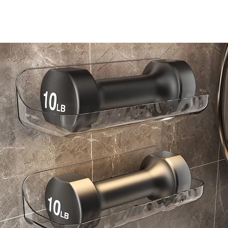No-Drill Bathroom Shelf