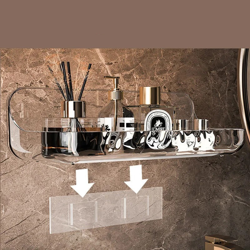 No-Drill Bathroom Shelf