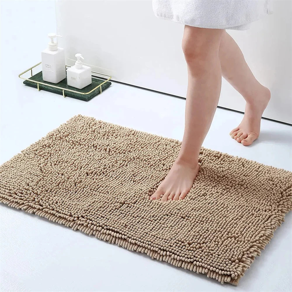 Non-Slip Chenille Bath Mat