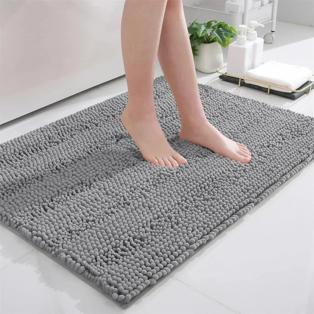 Non-Slip Chenille Bath Mat
