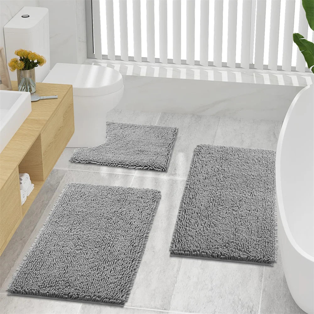 Non-Slip Chenille Bath Mat