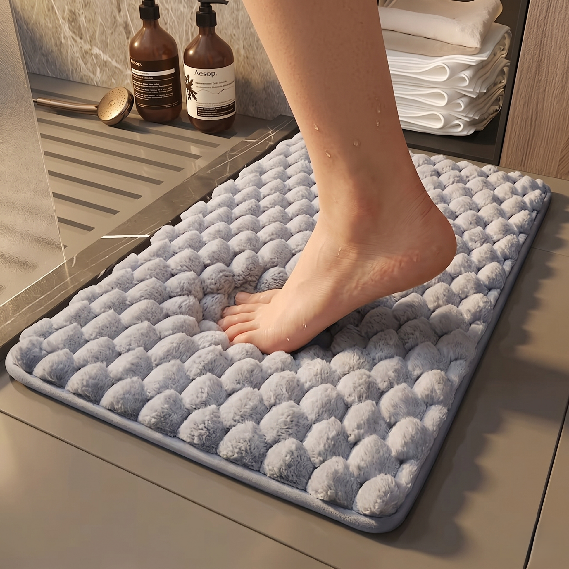 Plush Memory Foam Bath Mat