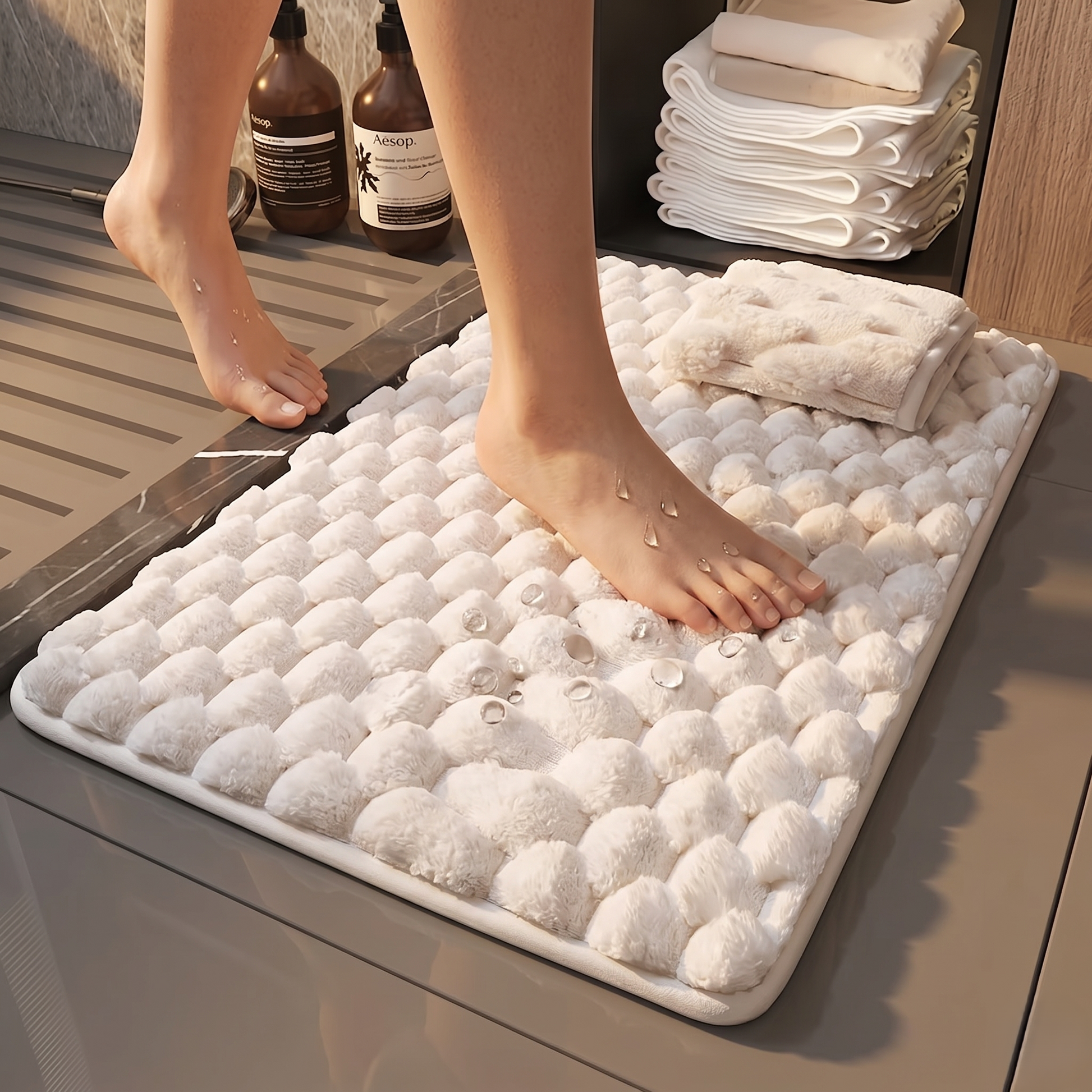 Plush Memory Foam Bath Mat