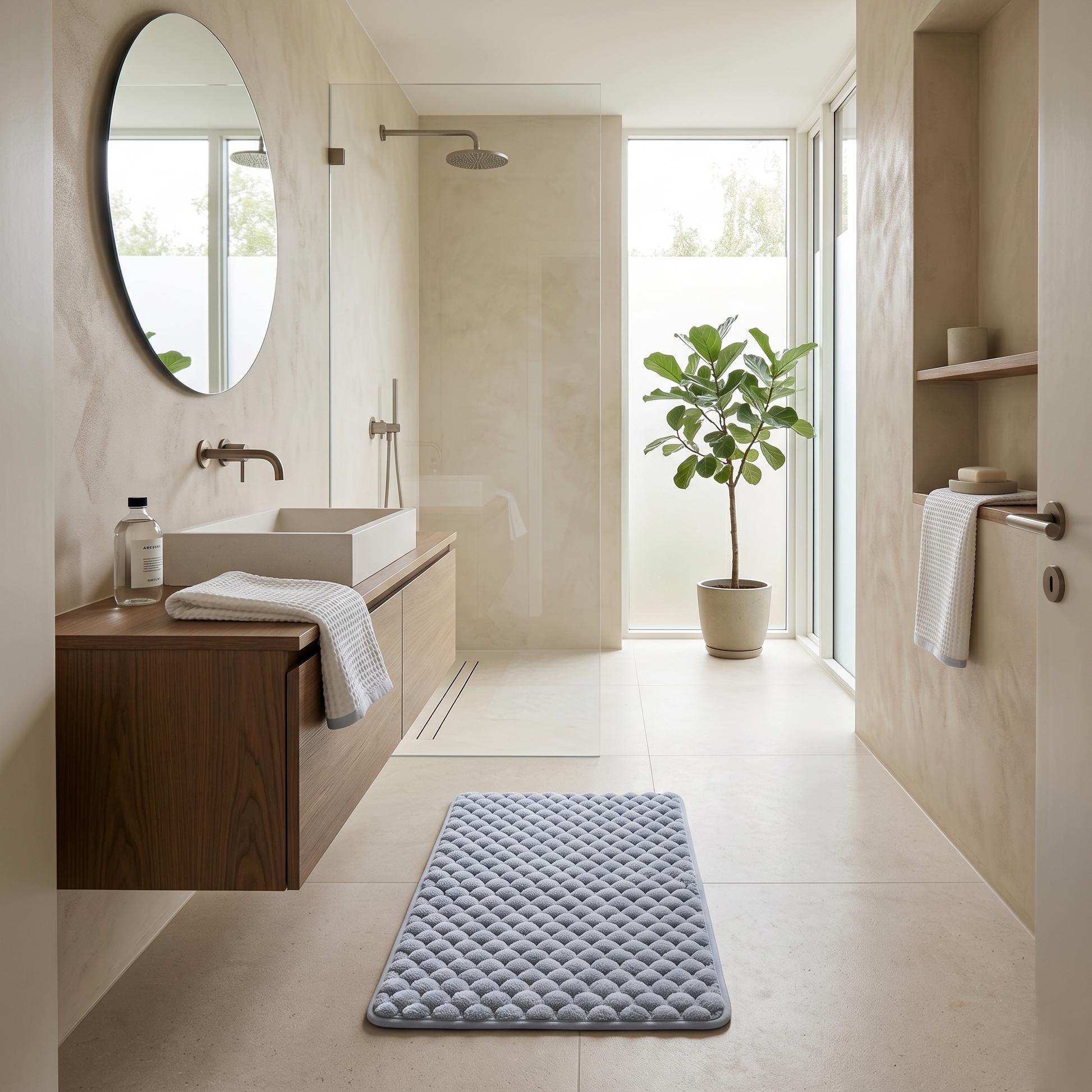 Plush Memory Foam Bath Mat