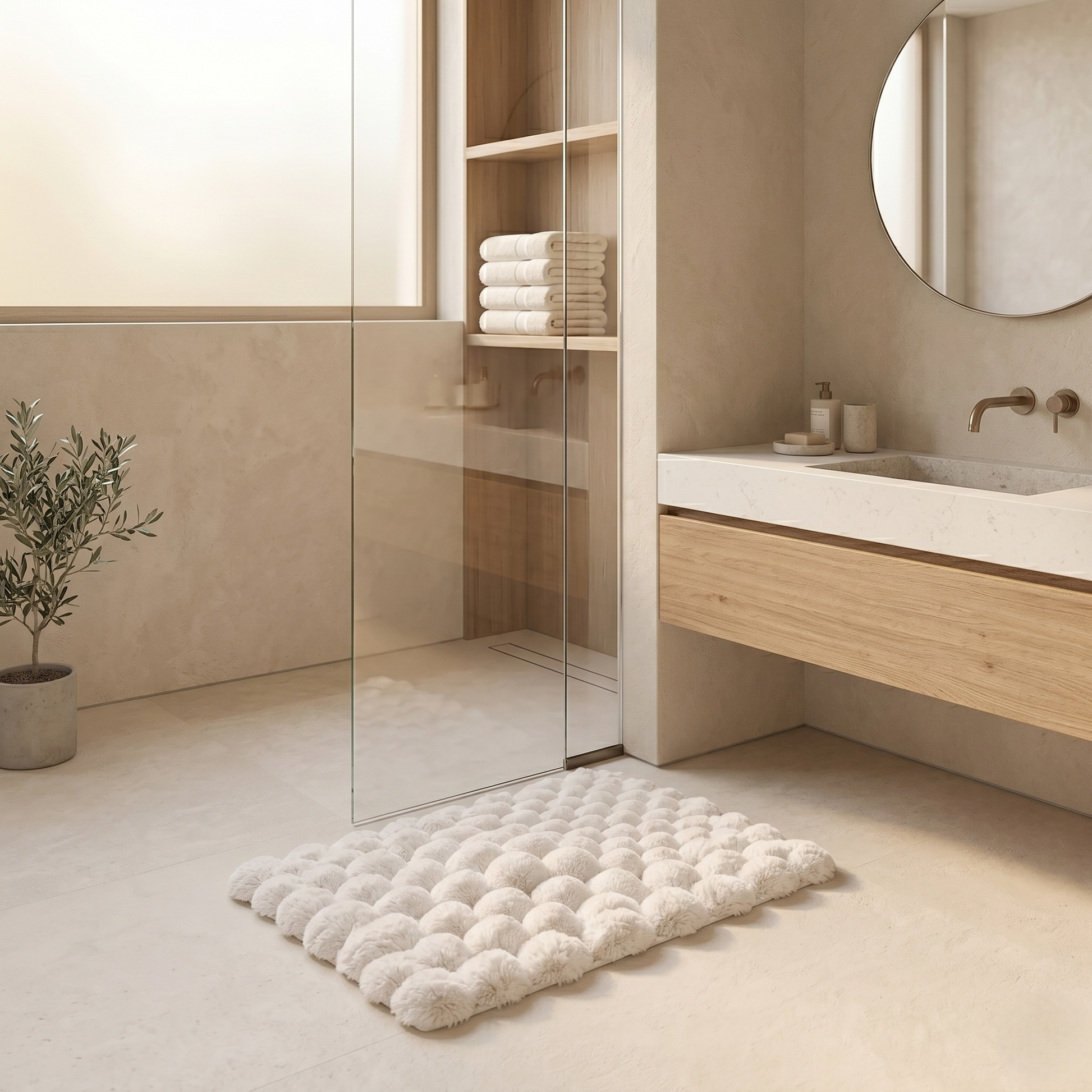 Plush Memory Foam Bath Mat